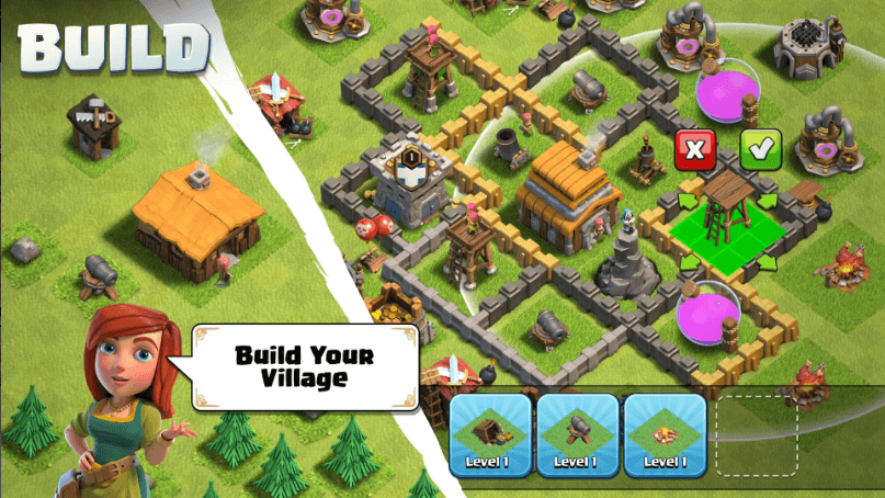 Build Your Village In COC game