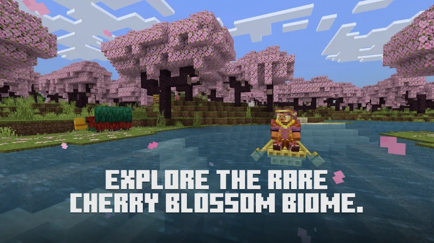 Explore The Area Cherry Blossom Biome