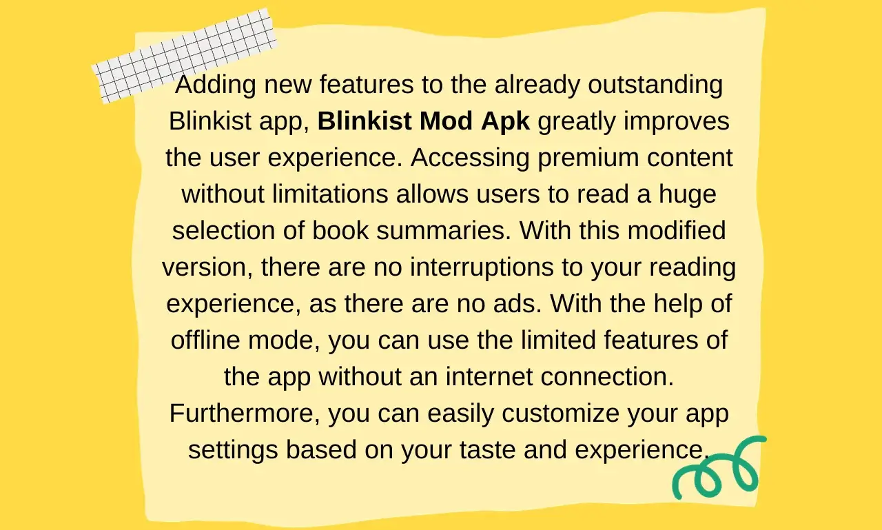Features of Blinkist Mod Apk